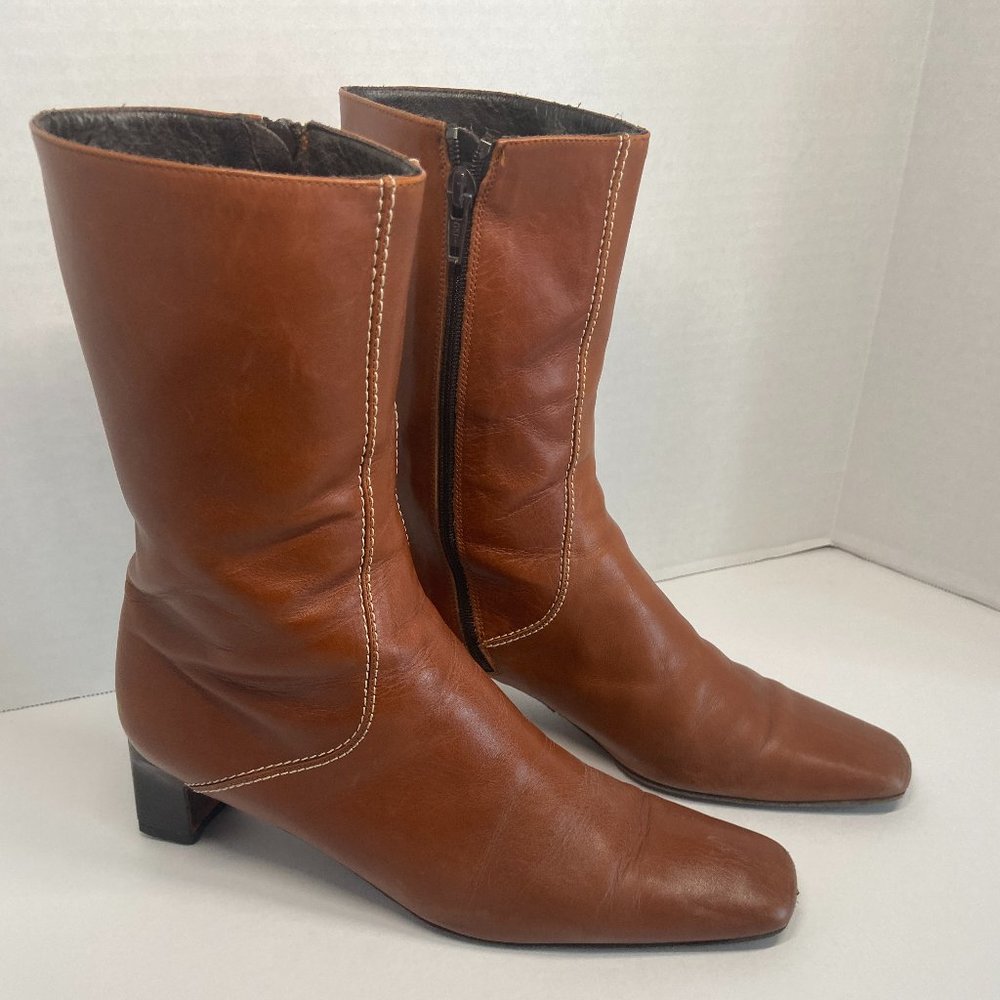 Cole Haan Country Brown/Saddle Leather "Mod" Boots D12028 size 8.5 B